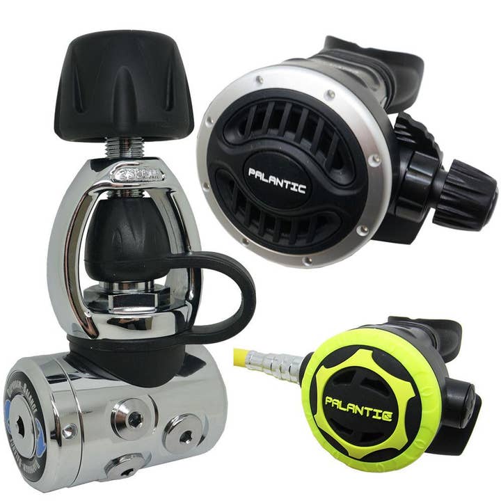Scuba Diving Dive Palantic AS105 Yoke Adjustable Regulator & Octopus Combo for wholesale by Scuba Choice