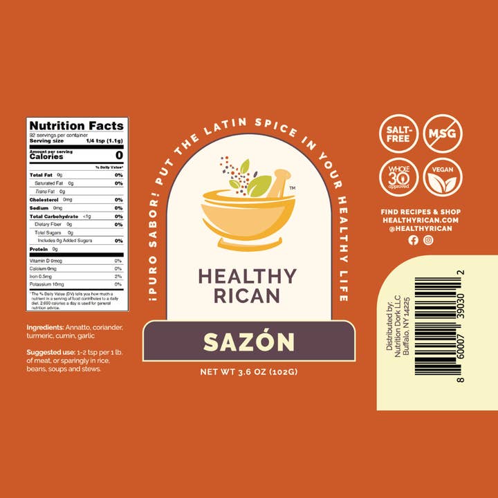 Healthy Rican - Wholesale Dried Spice Mix - Healthy Rican Sazón