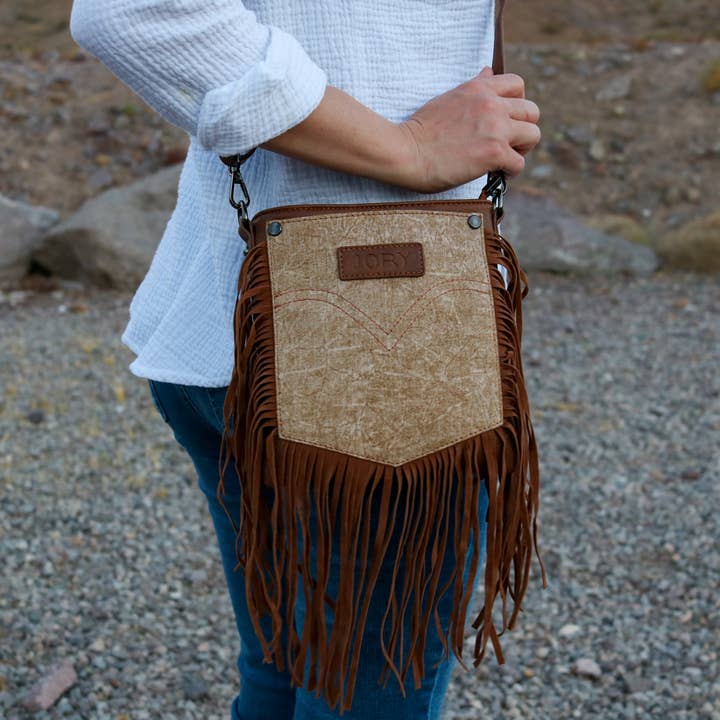 Jory – wholesale Crossbody bag – Women's – Western Themed Crossbody Tassel Bag | Montana Sand