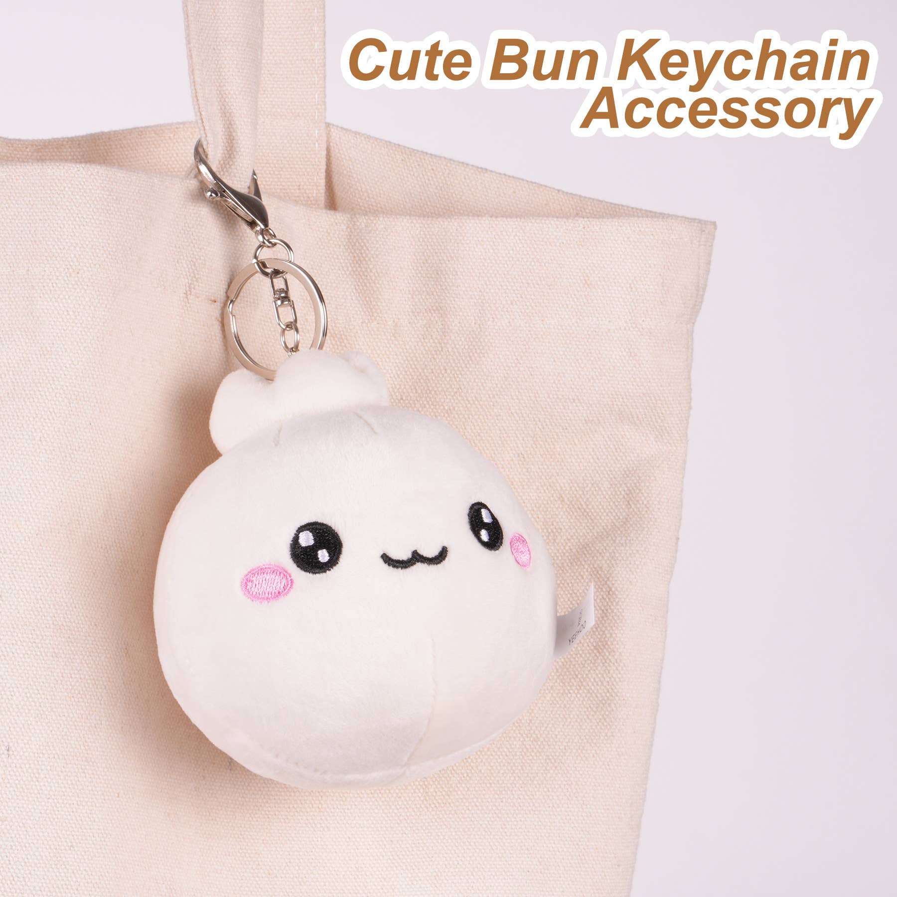 CapyFun - Wholesale Keychain - Unisex - Dumpling Bao Dim Sum Plush Keychain Gift Stocking Stuffer1