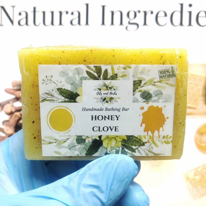 Clove Honey Soap Handmade by Herbalist for wholesale by Oils and Herbs UK