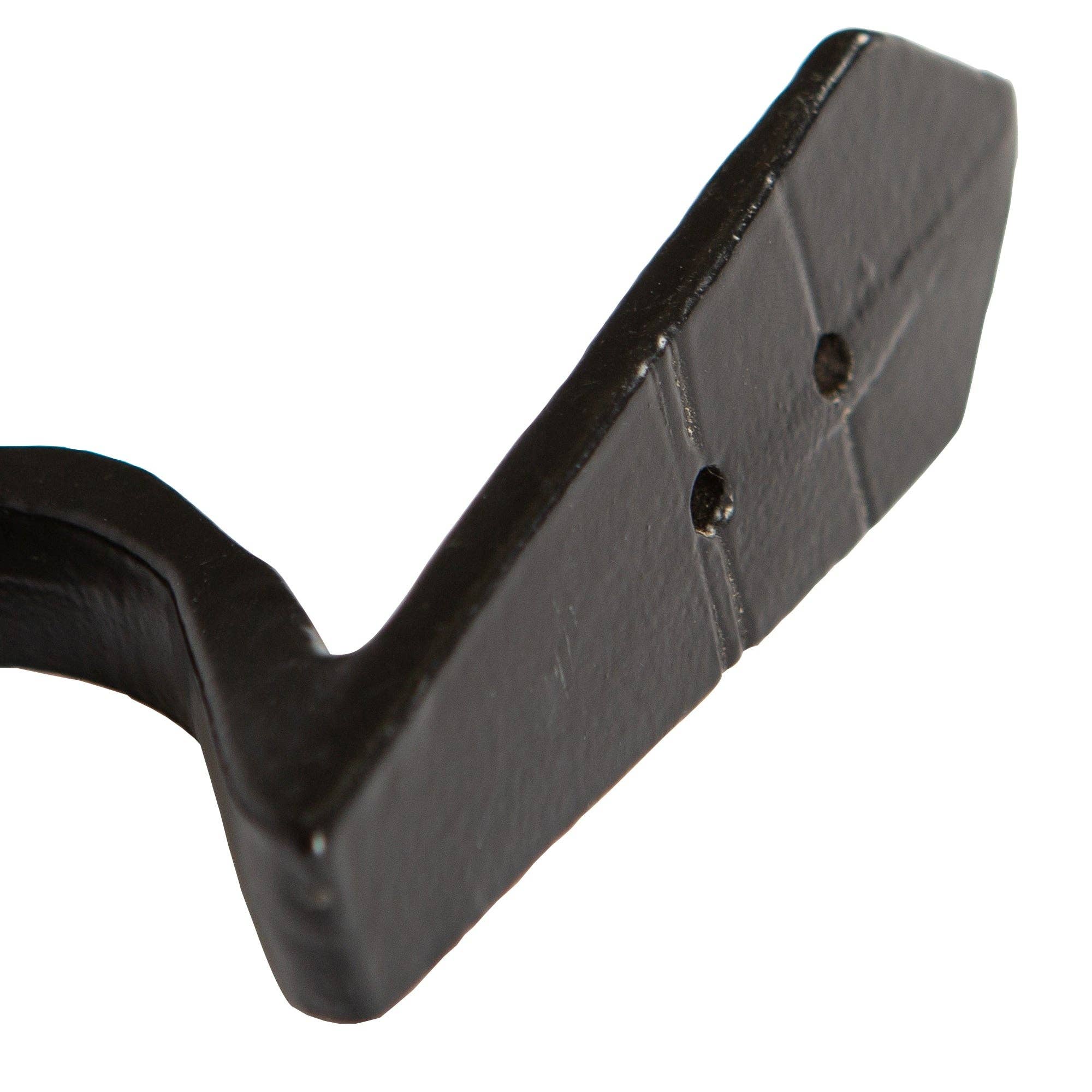 Rinkit Ltd – wholesale Wall hook – Hammered Scroll Hook - W30mm x H95mm - Black5