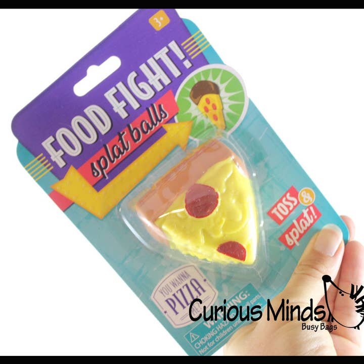 1 x Food Fight Splat Ball — Squishy Squeeze Stressball, weich für den Großhandel von Curious Minds Toys