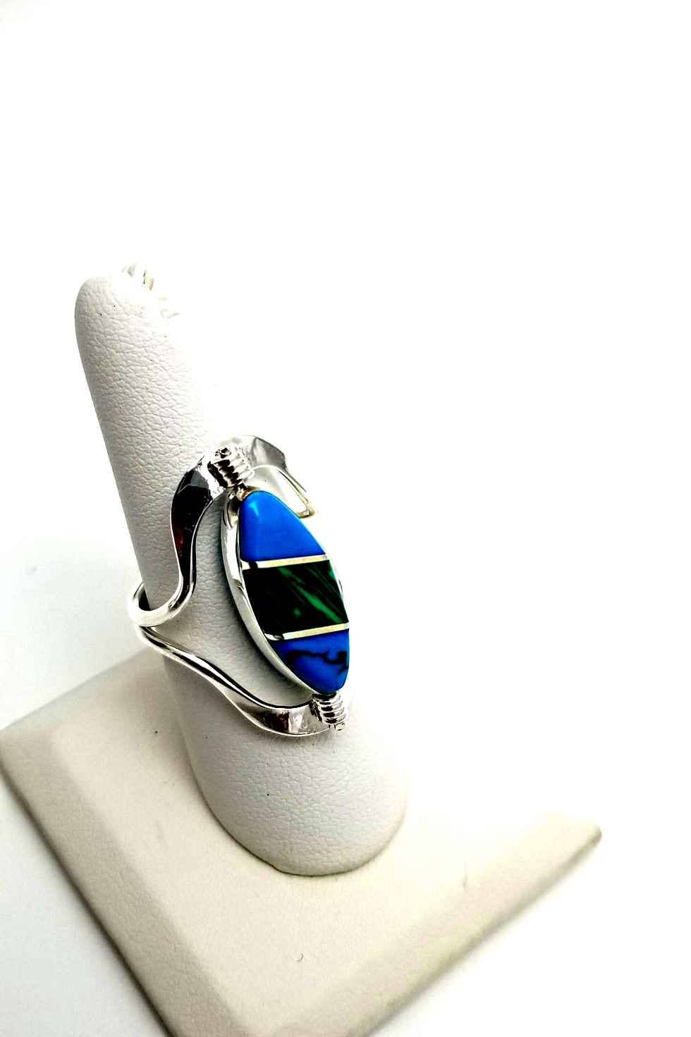 Costello International - Wholesale Cocktail/Statement Ring - Flip Large Semi-Precious Stone Inlaid Rings10