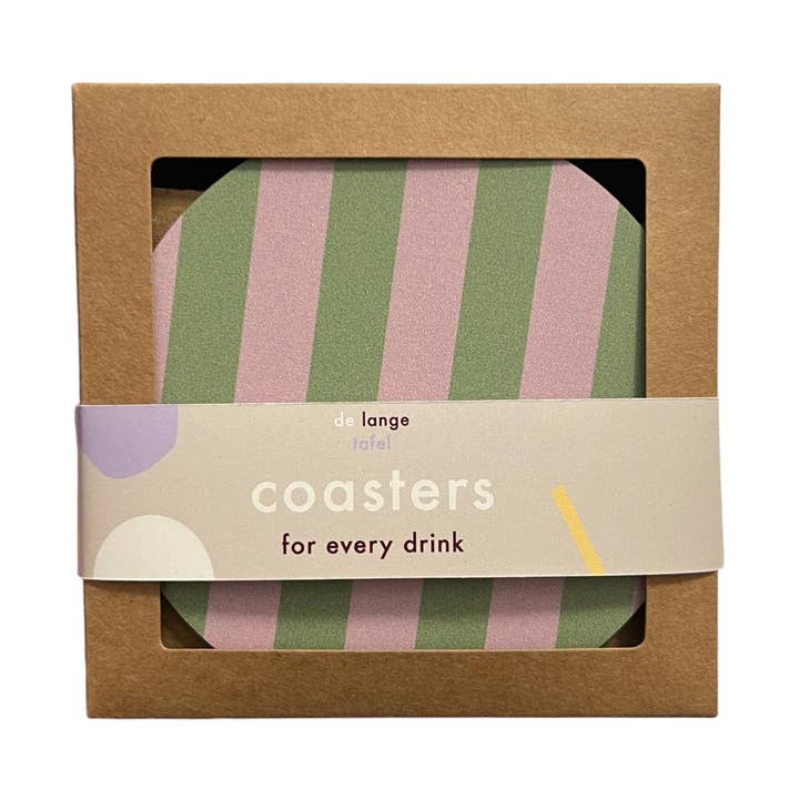 Bases listradas · verde/rosa por atacado de De Lange Tafel