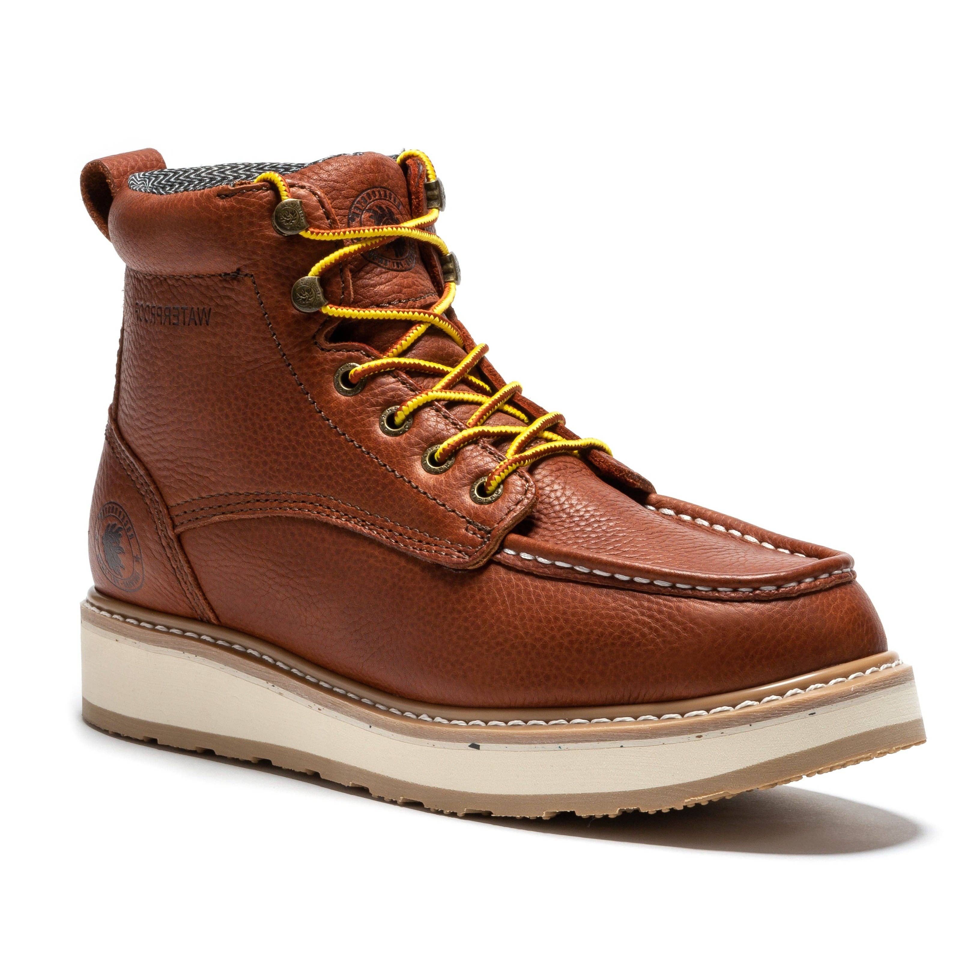 Rock Rooster Footwear - Venta al por mayor Botas - Unisex - Botas de trabajo ROCKROOSTER Walker con cuña impermeables de 6 pulgadas, punta blanda, resistentes al aceite ASTM 2892 con suela Vibram® VAP360II7