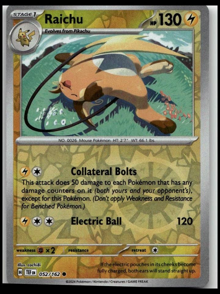 SV05: Temporala krafter #052/162 Raichu för wholesale av Chronic Cards