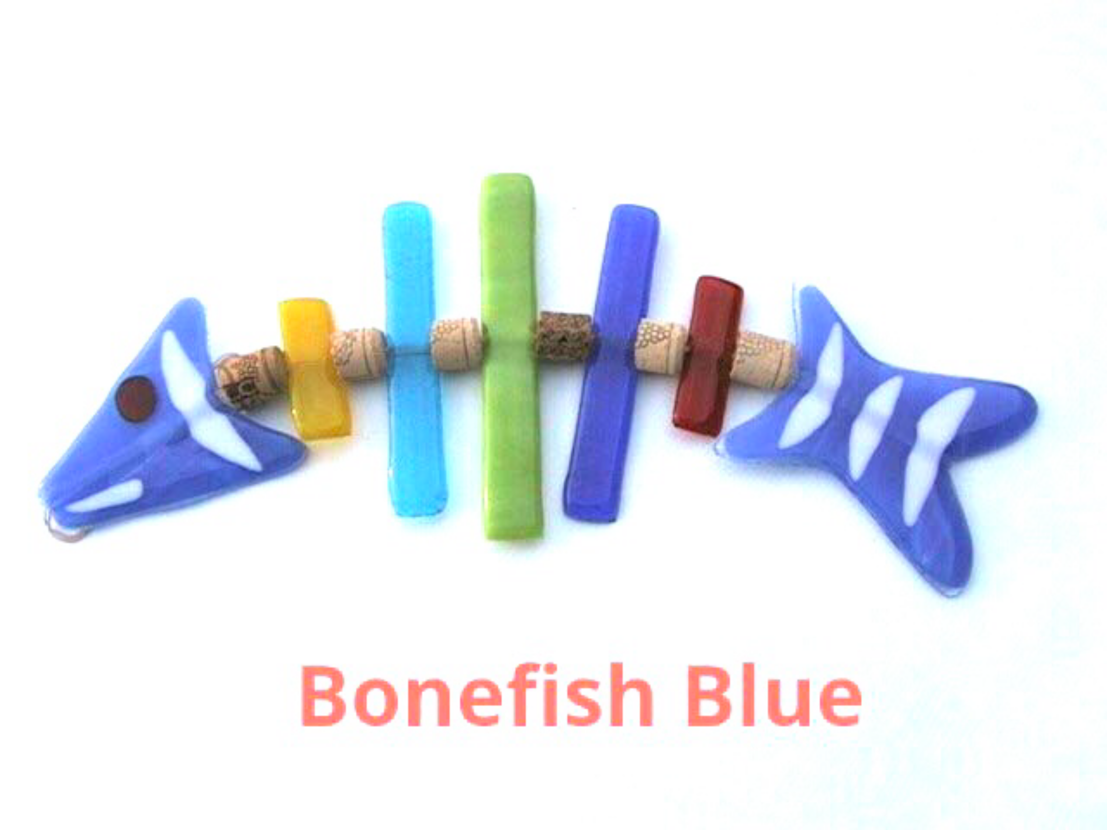 Fish Tales - Vendita all'ingrosso Decorazione mobile - Pesce mobile in vetro fuso artigianale Bonefish7