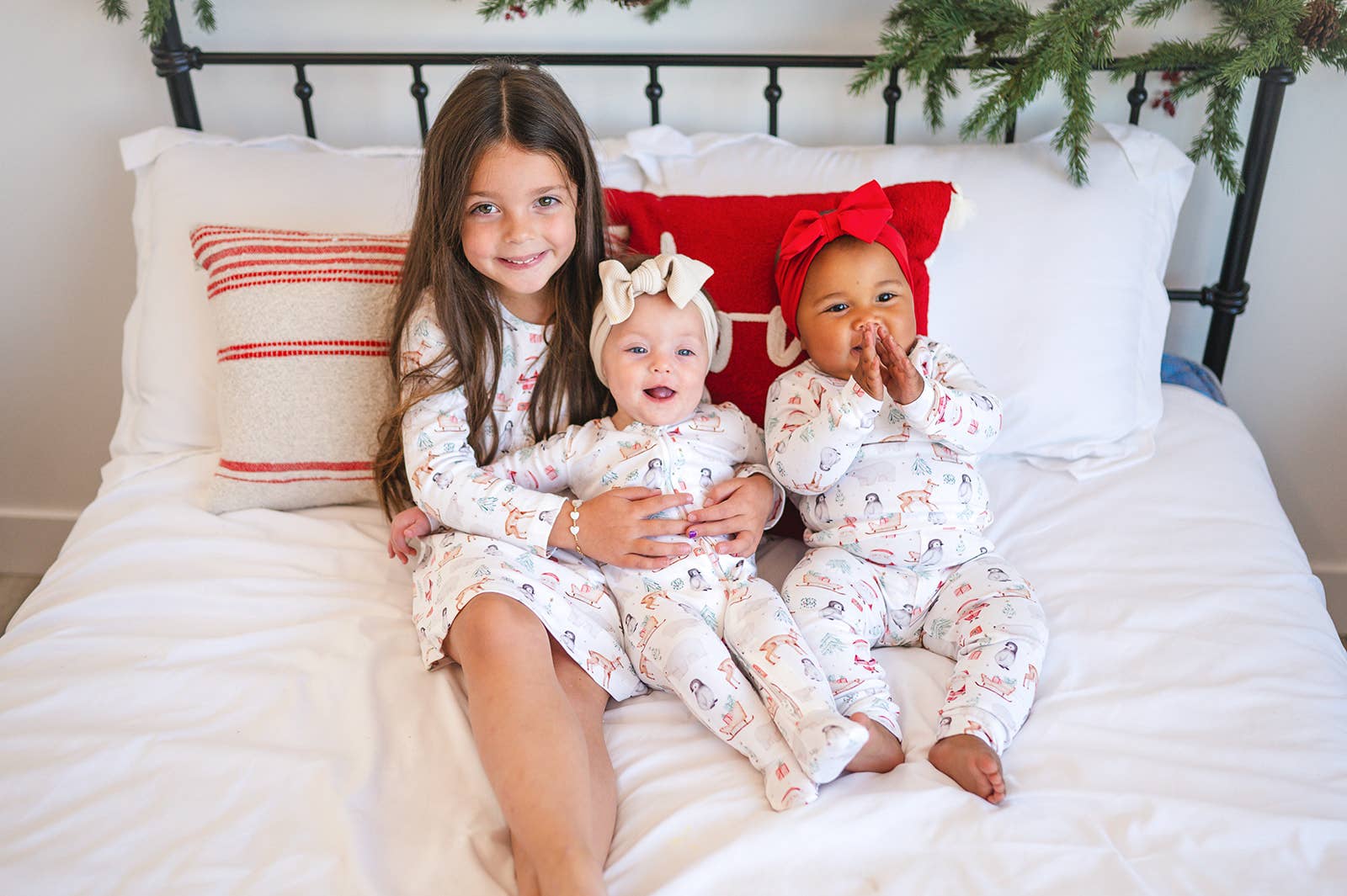 Gaia Baby Goods - Wholesale Dress - Kids - Organic Cotton Toddler Dress in Holiday Santa Print3