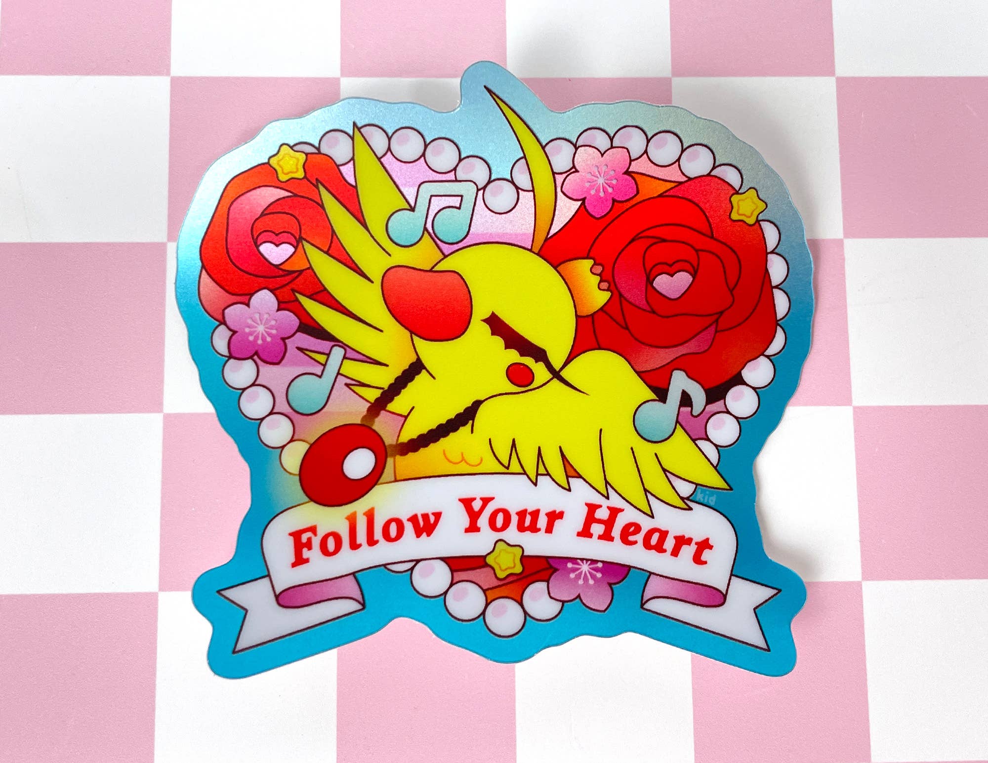 Pegatina de Pato Bailarín de Chica Mágica | Holográfica | Bailarina para venta al por mayor de Kidnichols