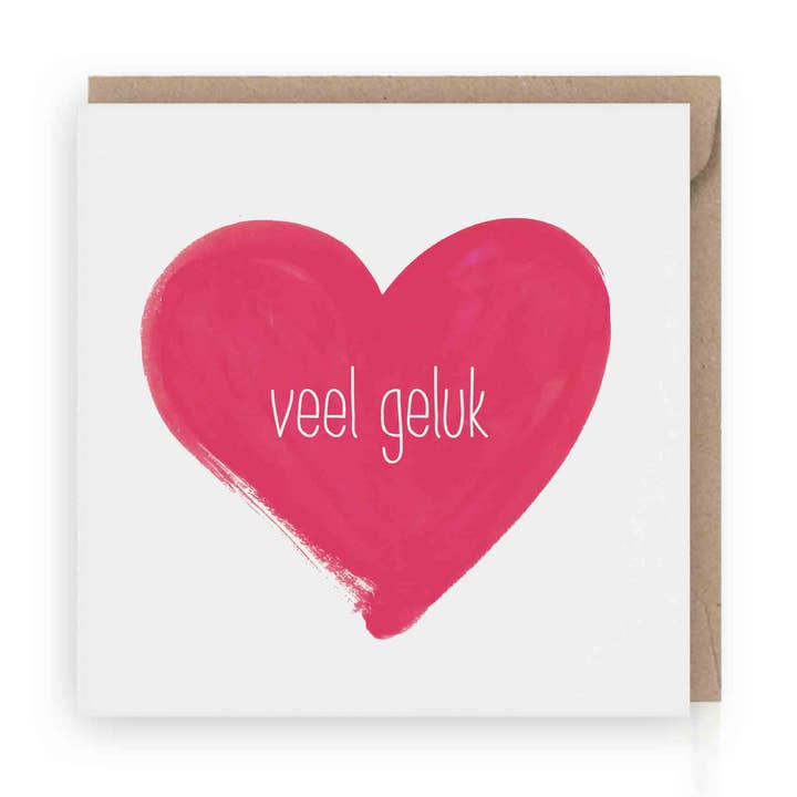 Carte de vœux « Bonne chance » | écologique pour la vente par Grafiquelien