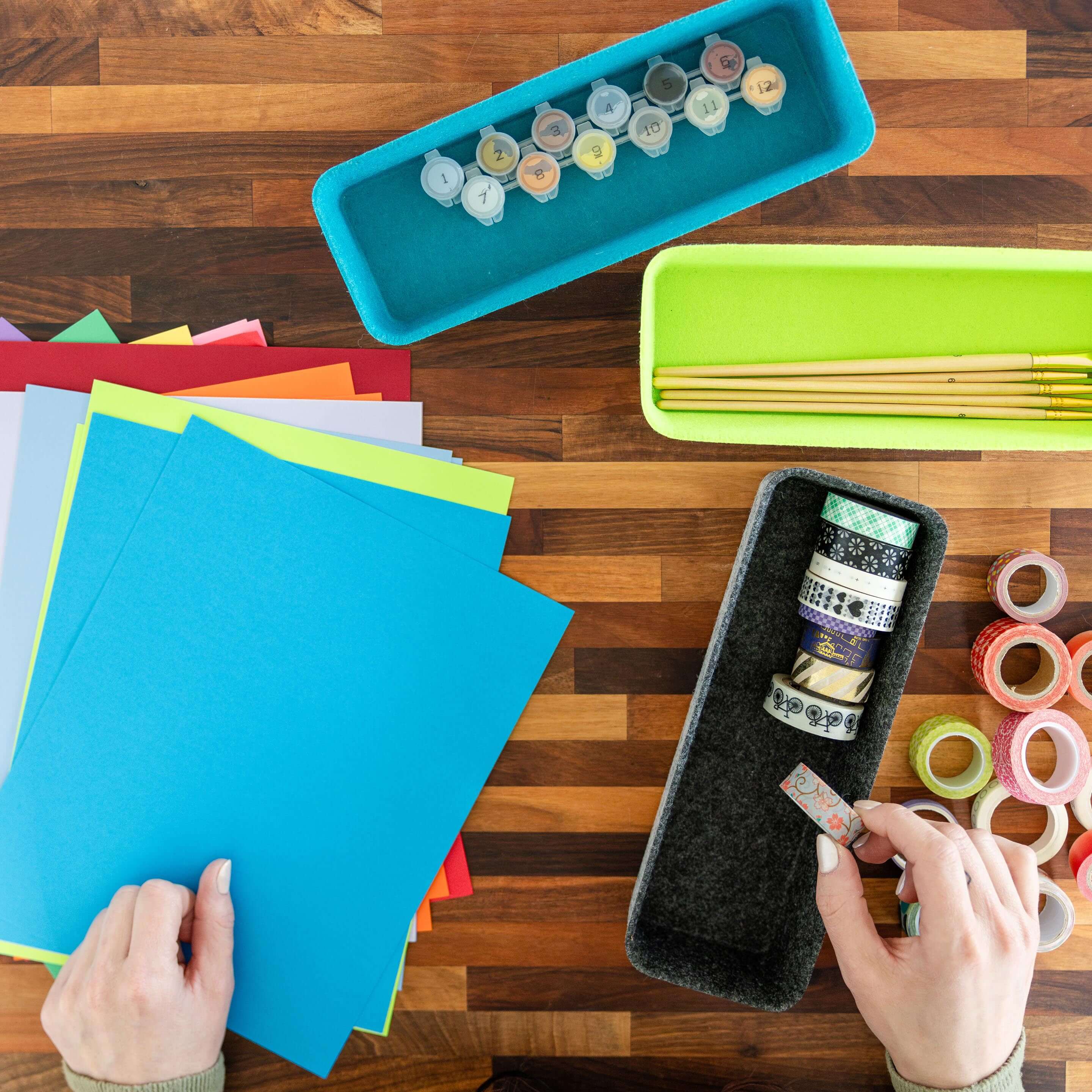 Three by Three Seattle - Wholesale Drawer Organizer - felt·like·it!™ long organizer tapered storage bins6