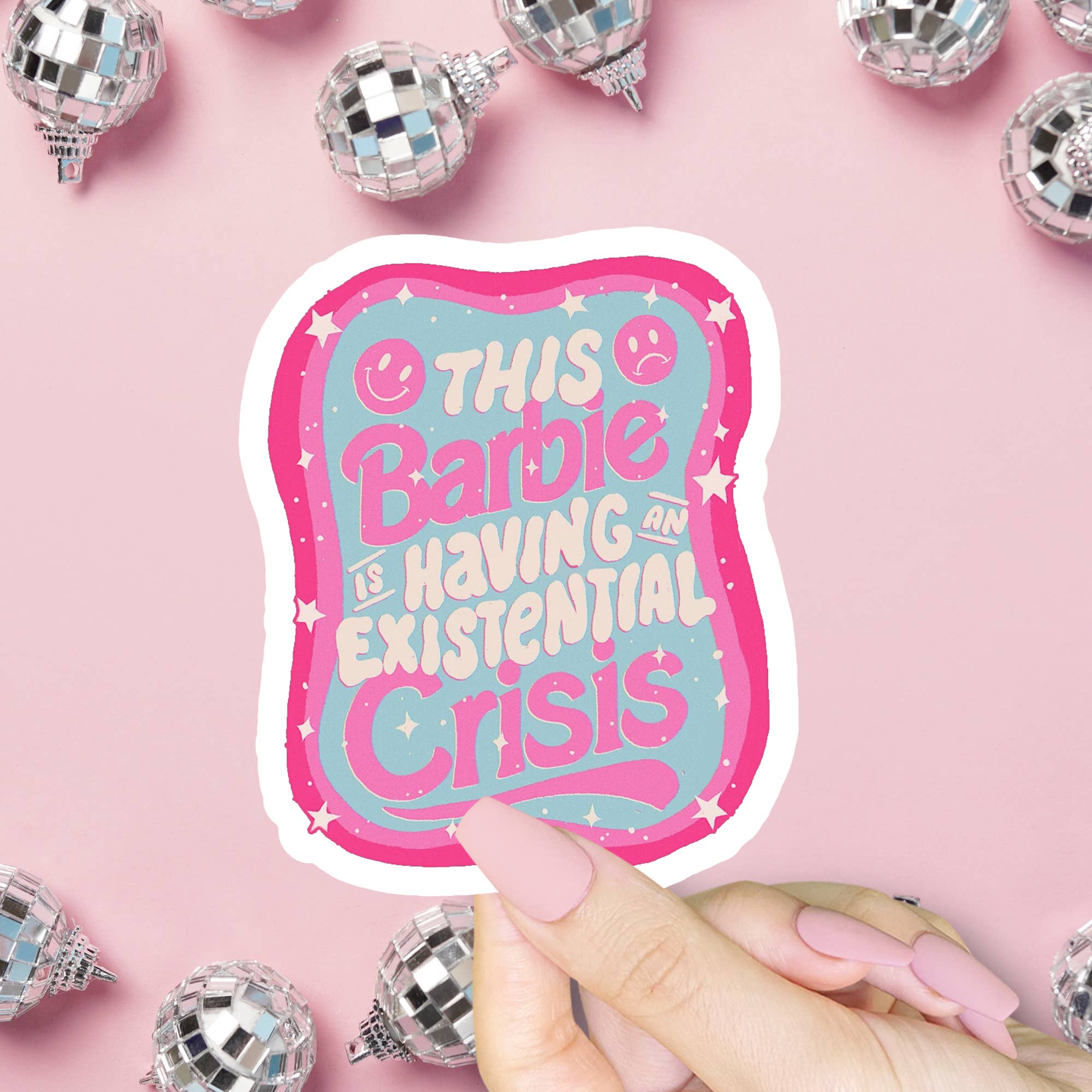 ShopSourSweetener – wholesale Sticker – This Barbie is having an existential crisis sticker, movie