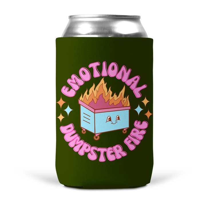 tcbco - Wholesale Drink Huggers & Koozies - Emotional Dumpster Fire Koozie5