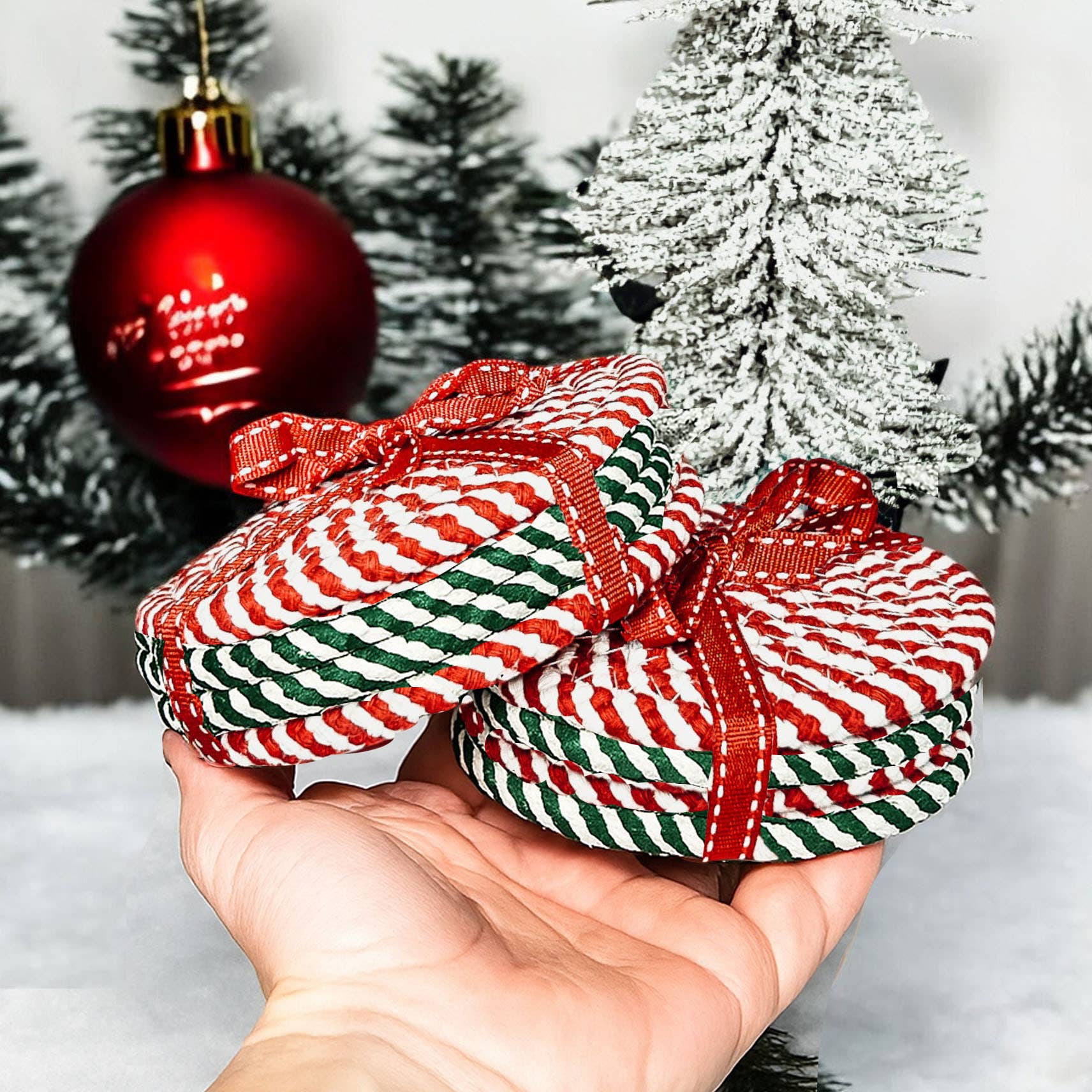 Gia Roma - Wholesale Coasters - Fall Fabric Coaster Sets, Gift Ready | Autumn Tabletop Decor72