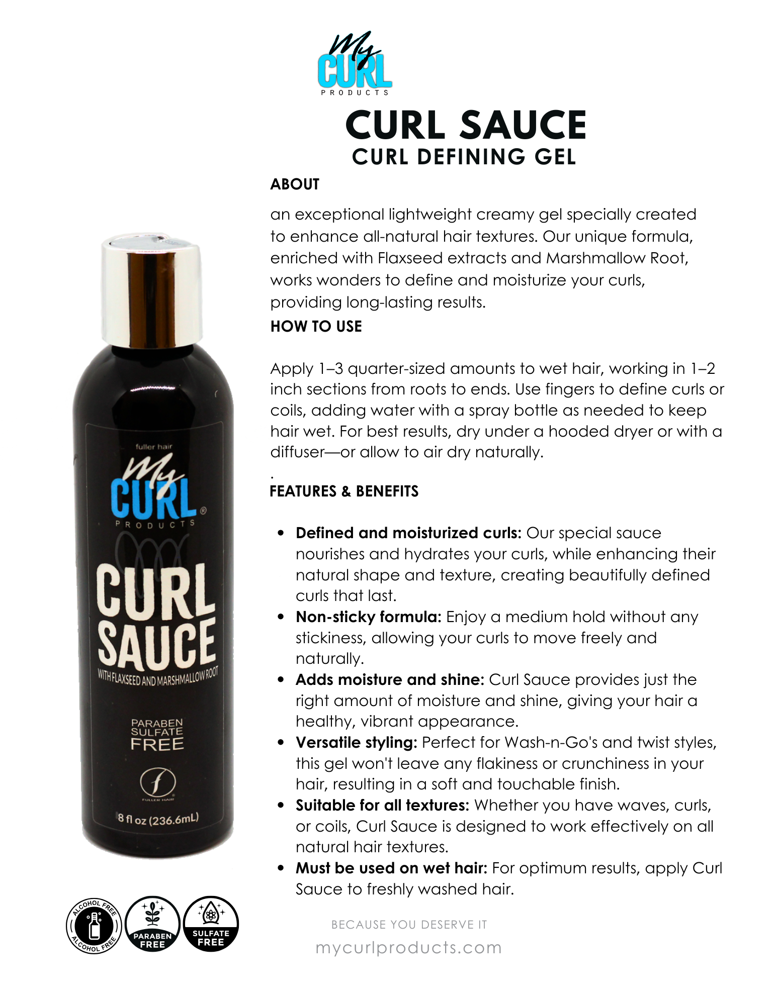 My Curl products - Wholesale Hair Styling Gel/Mousse - CURL SAUCE1