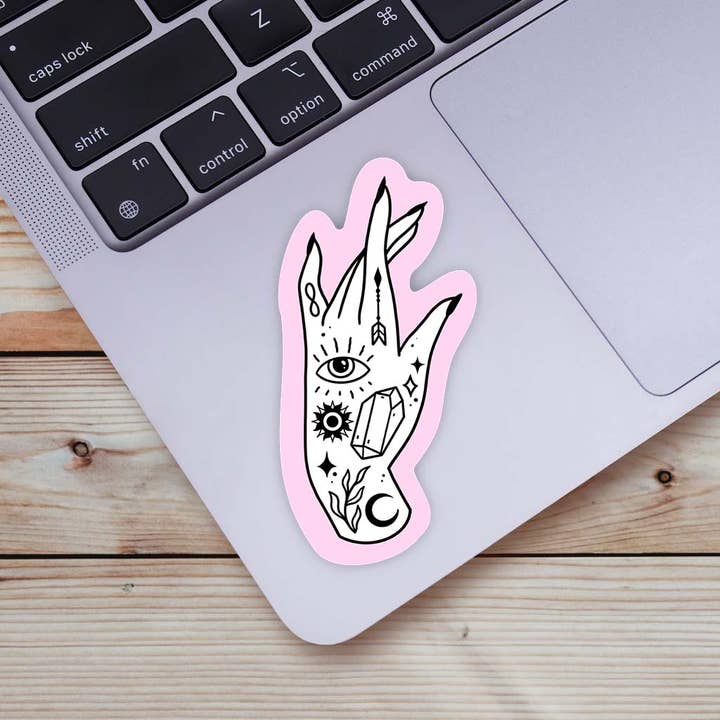 Big Moods - Wholesale Sticker - Mystic Hand Sticker - Pink1