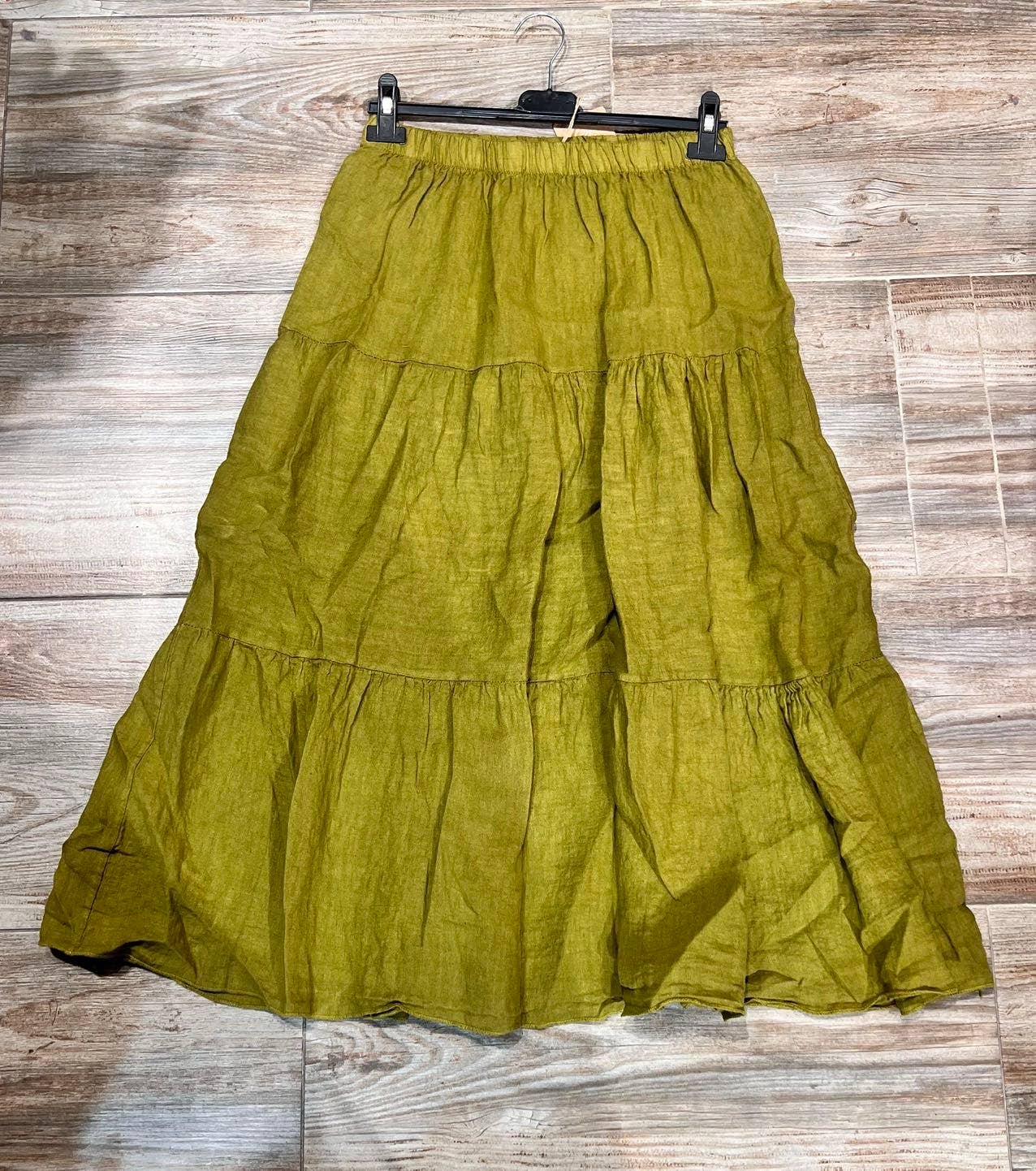 LÉA & LUC - Wholesale Skirt - Women's - 100% Linen Skirt REF. 83487