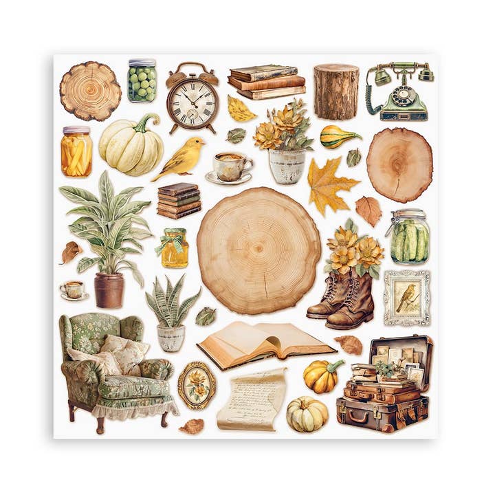 Ninnys Napkins - Wholesale Scrapbook - Stamperia 12" Scrapbook Paper Pad - Golden Harmony