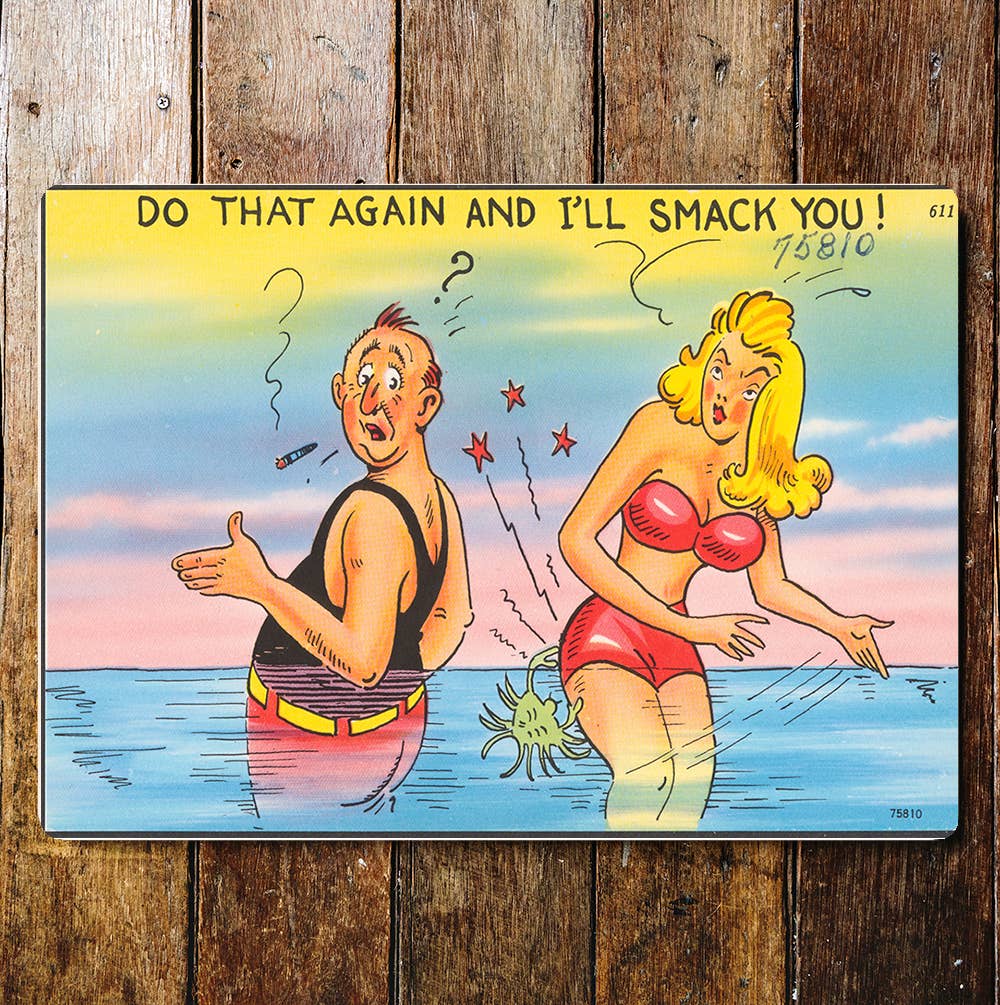 The British Metal Signs Company – wholesale Skylt – Vintage vykort skämt kul metall skylt plack0