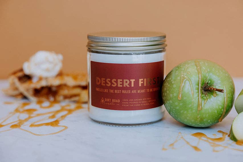 Dirt Road Candle Co - Wholesale Jar/Filled Candle - Dessert First Candle2