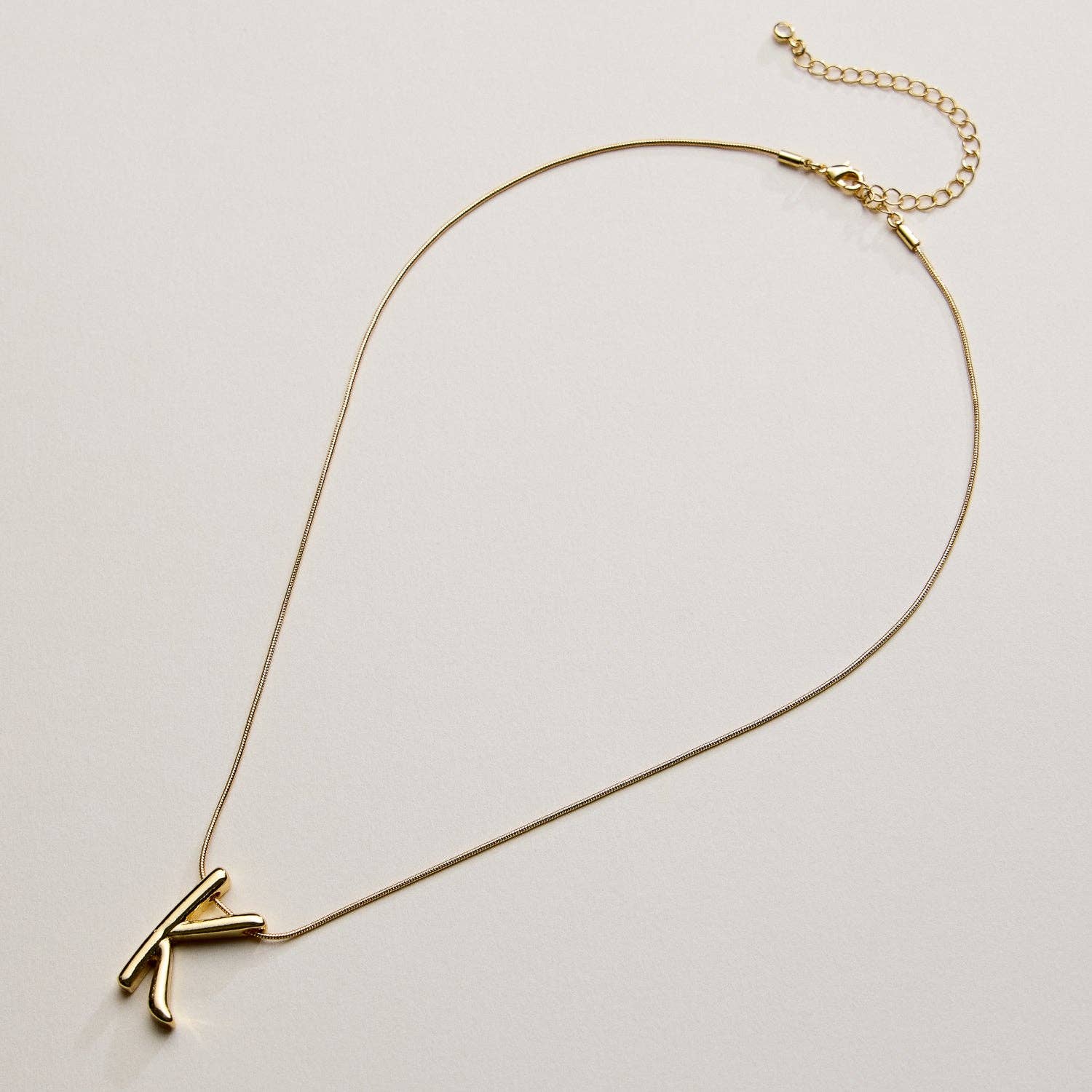 Frem - Wholesale Pendant/Charm Necklace - A Set of 16 Letters Gold Dipped Necklace – Gold & Silver Alphabet Charm Jewelry27