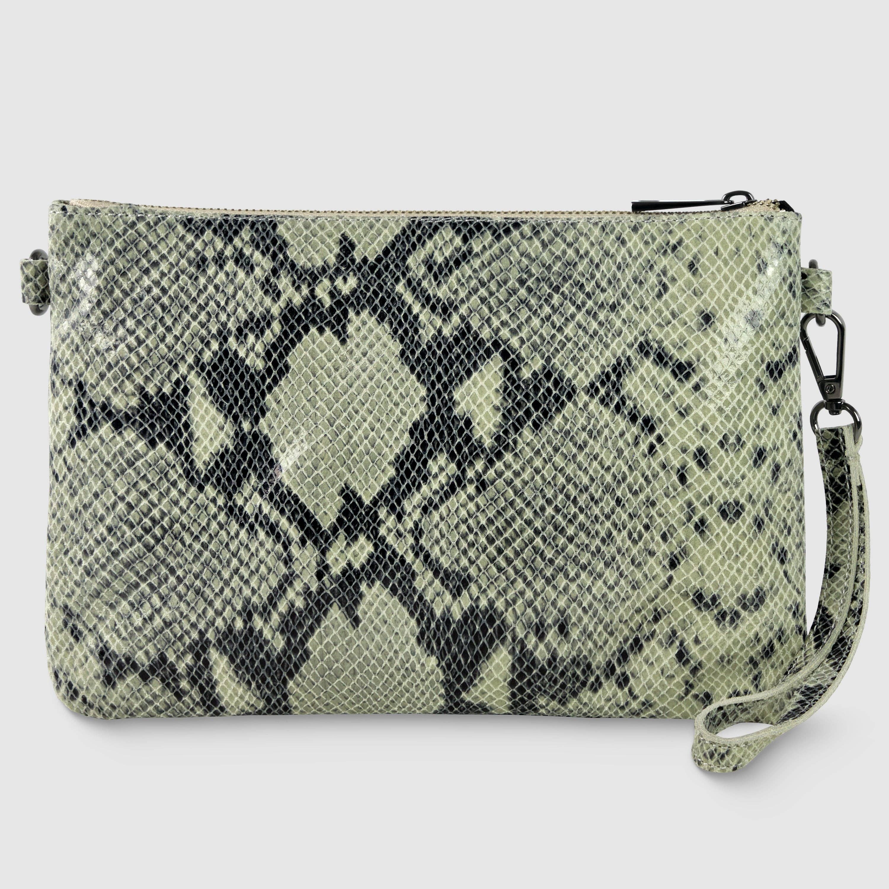 TAKEASY - Wholesale Crossbodytas - Dames - Python-Print Suède Schoudertas2