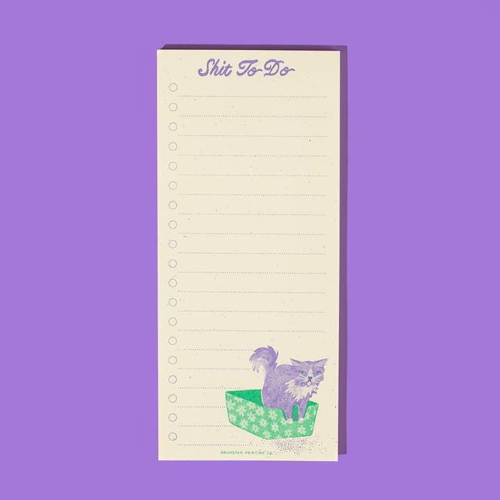 Cosa fare - Risograph Notepad per la vendita all'ingrosso da parte di Bromstad Printing Co.