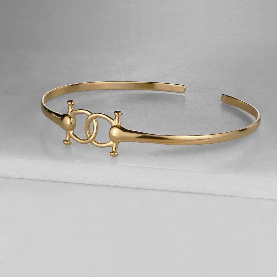 URBAN-EQUESTRIAN - Wholesale Choker/Collar - Talisman - Equestrian Horse Bit Choker Necklace in Gold1