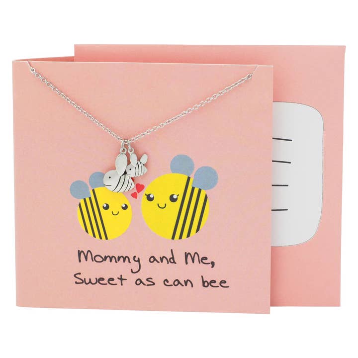 Quan Jewelry - Wholesale Birthday Card - Jess Gifts for Mom Funny Puns Birthday Cards and Bee Necklace
