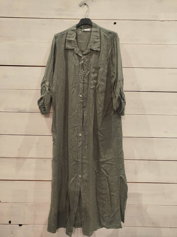 Linos y Textiles - Vendita all'ingrosso Camicia button down - Donna - REF 8827 T-SHIRT LUNGA 100% LINO7