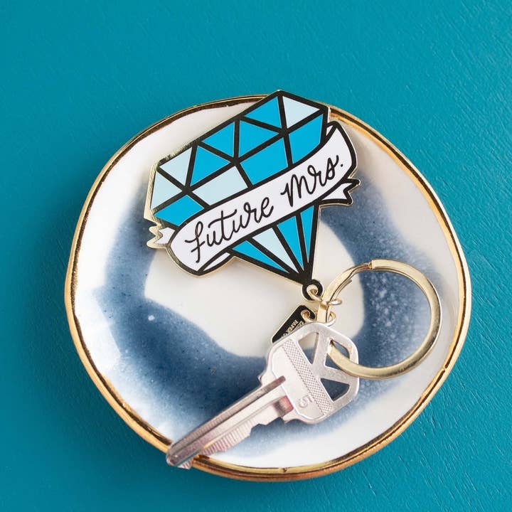 Sablewood Paper Company - Wholesale Keychain - Women's - Future Mrs. Enamel Keychain (Wedding)3
