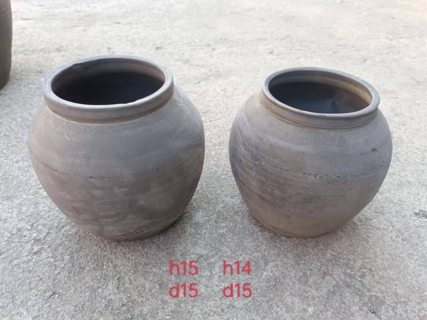 Element Accessories USA - Vente Pot - pots vintage en argile gris mat, poterie intérieure rustique, urnes7