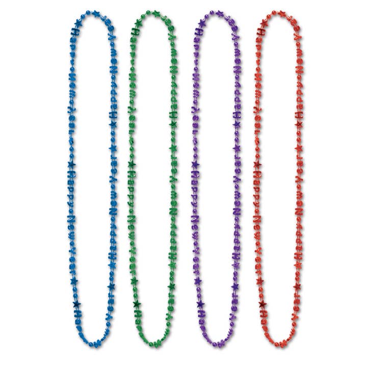 Bulk Happy New Year Beads-Of-Expression per la vendita all'ingrosso da parte di Beistle