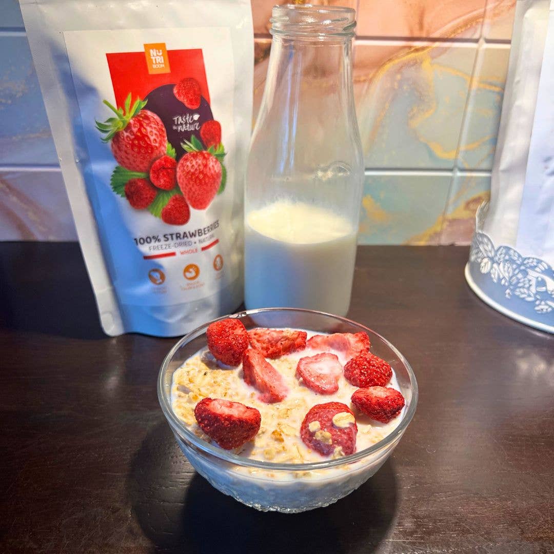 NutriBoom - Wholesale Dried/Dehydrated Fruit - Freeze Dried Strawberries: 17g and 35g packs1