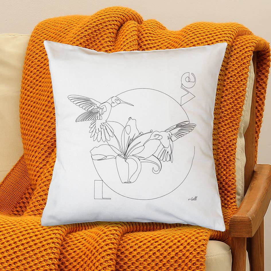 Cosette et les lys - Wholesale Throw Pillow Cover - Love — Textile Art Cover