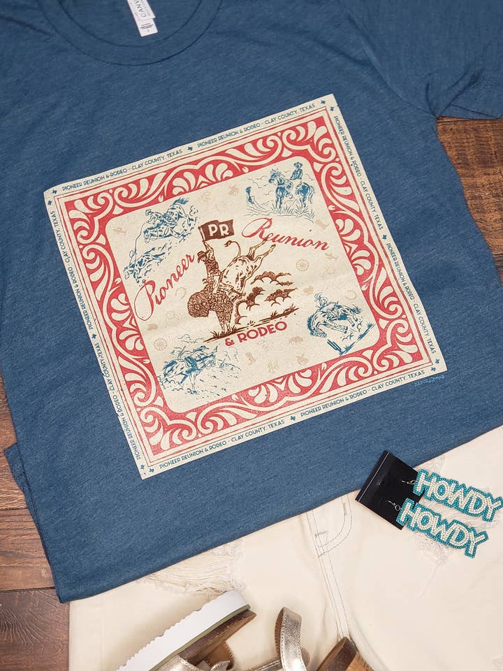 Western Scarf Graphic T-Shirt for wholesale by Ranch Swag