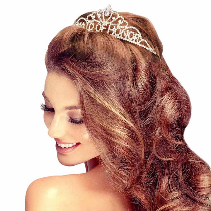 Maid Of Honor Rhinestone Princess Tiara for wholesale by Madeline Love