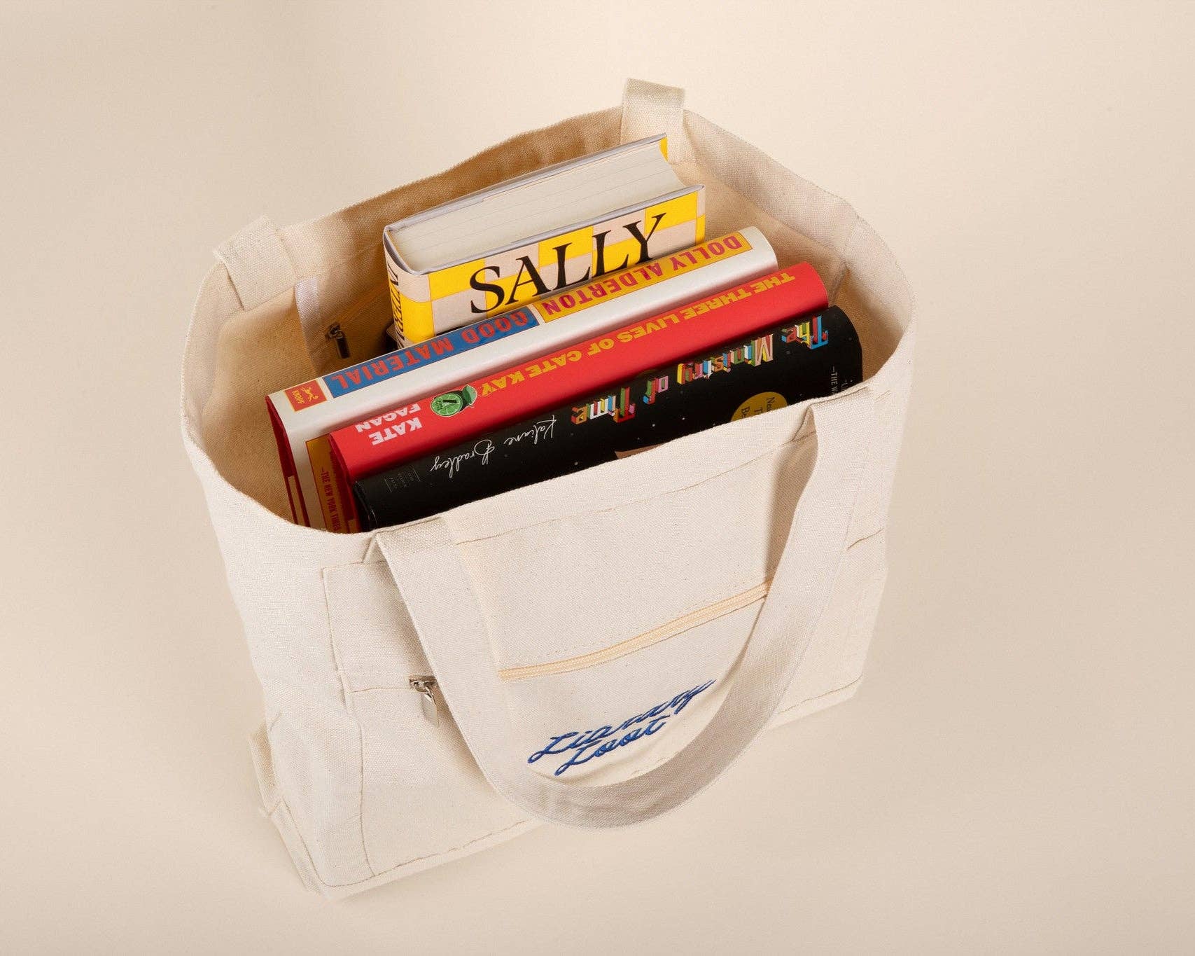 Inkwell Threads - Wholesale Tote Bag - Women's - Library Loot Embroidered Tote2