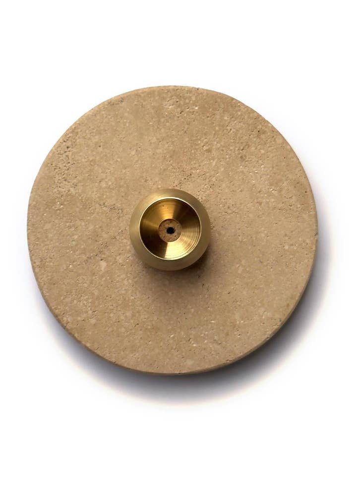 Traverten Palo Santo Røgelsesholder for engroshandel hos Chappal