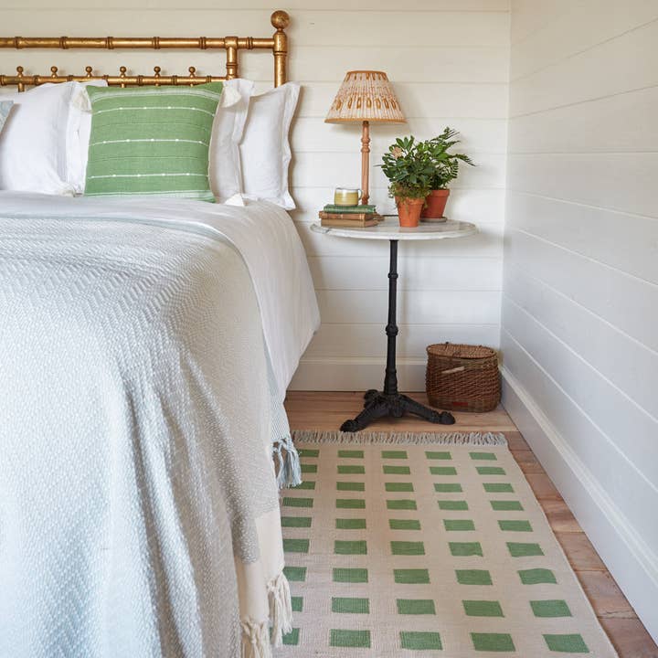 Faro groen vloerkleed voor wholesale door Weaver Green