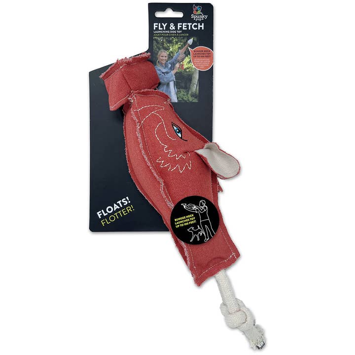Playful Tail - Wholesale Pet Toy - Dog - Spunky Pup Fly & Fetch Canvas Dog Toy (Assorted Styles)