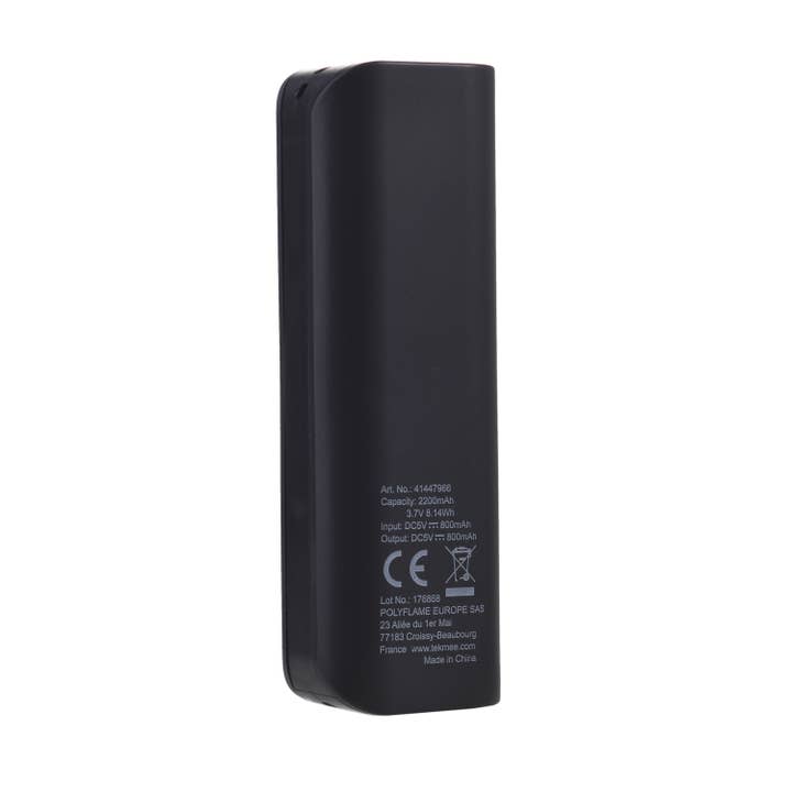 Tekmee - Venta al por mayor Cargadores portátiles - Tekmee Powerbank de bolsillo USB 2200 MAH