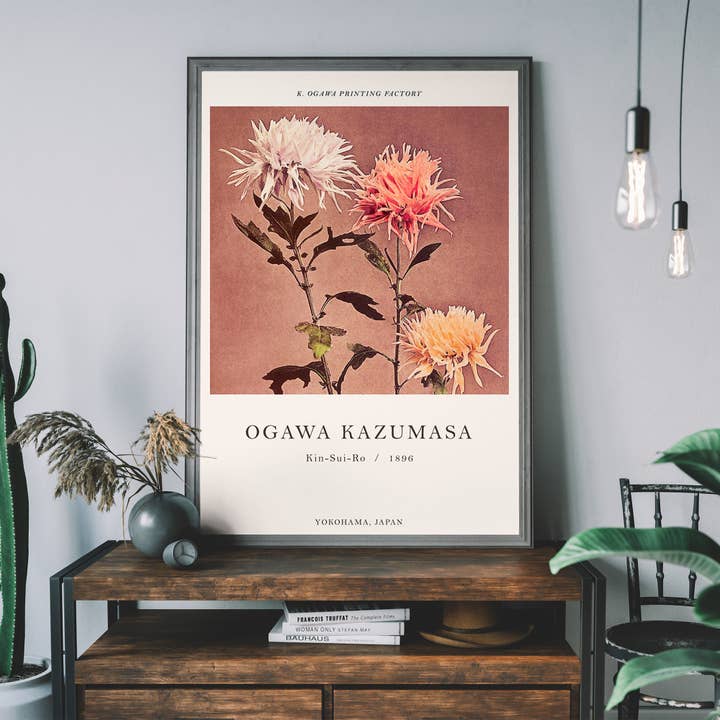 Ink & Drop – wholesale Art print – Kin-sui-ro Ogawa Kazumasa Japanese Flowers Print