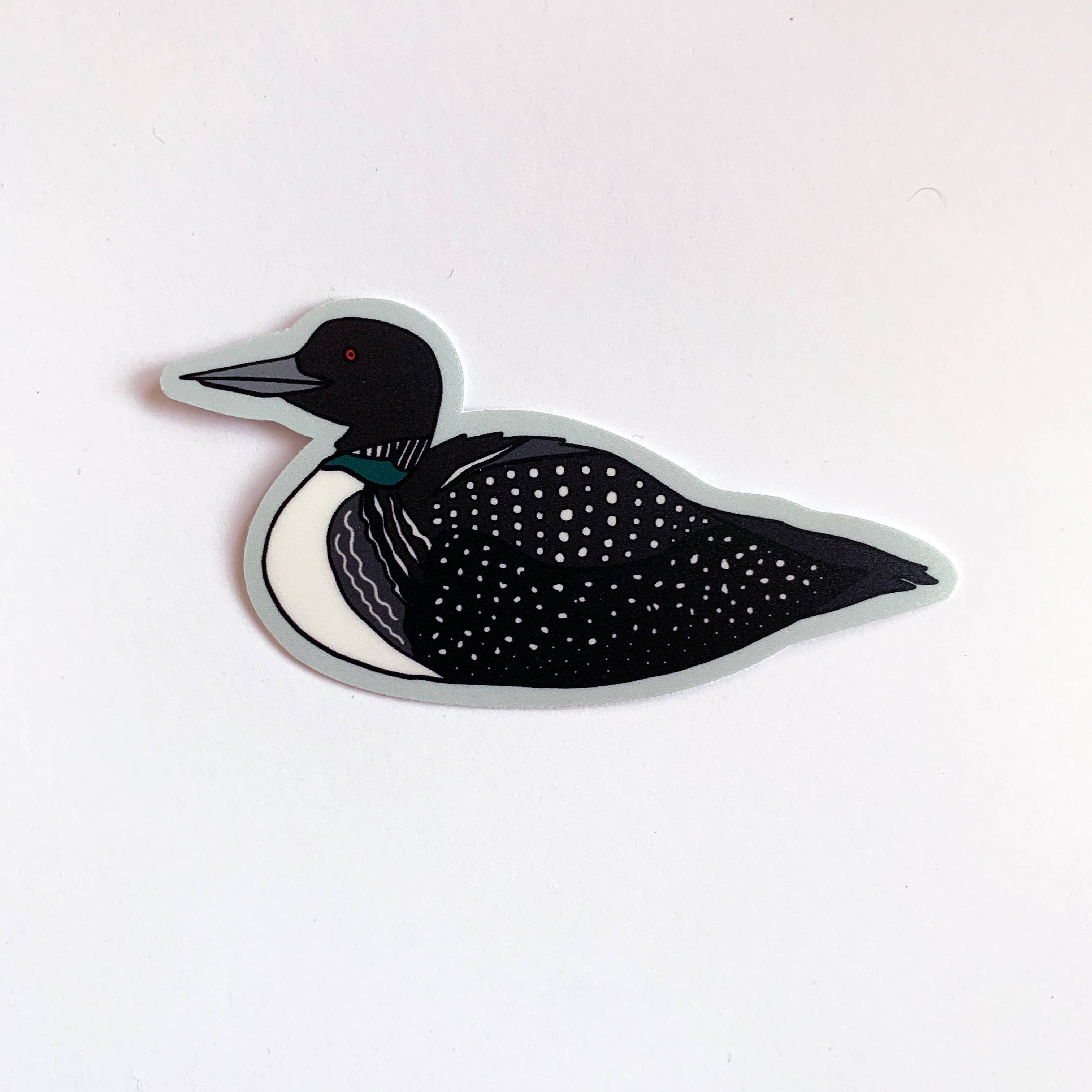 Made by Nilina - Wholesale Sticker - Common Loon Sticker - Minnesota Maine Bird Vinyl Souvenir0