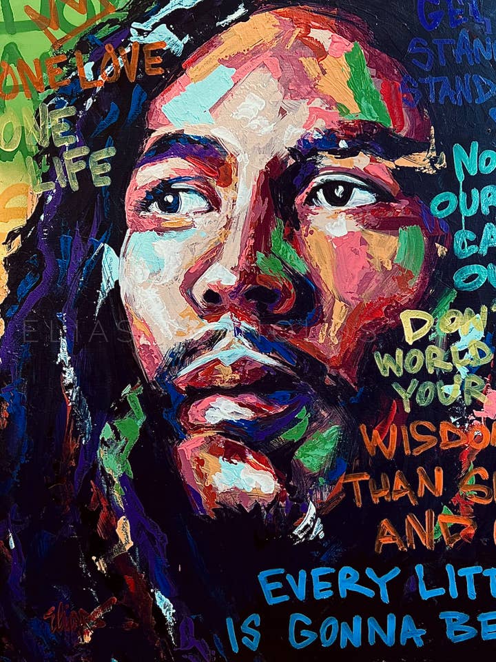 Bob Marley Art Print for wholesale by Elias Reynolds Art