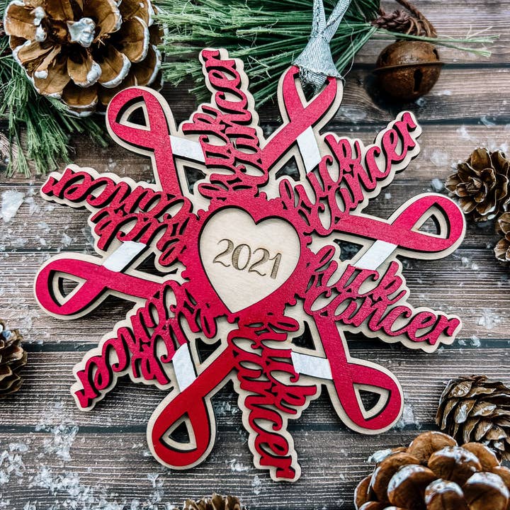 Canceruppmärksamhetsbandprydnad för wholesale av Born 2 Blossom Designs