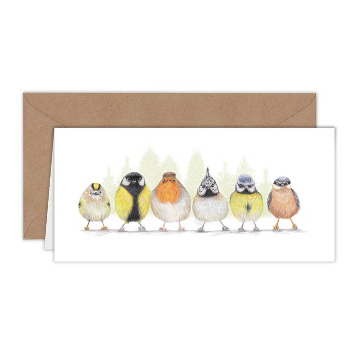 Schattige vogels - blanco wenskaart voor verjaardagen en gelegenheden voor wholesale door Beast of Paradise