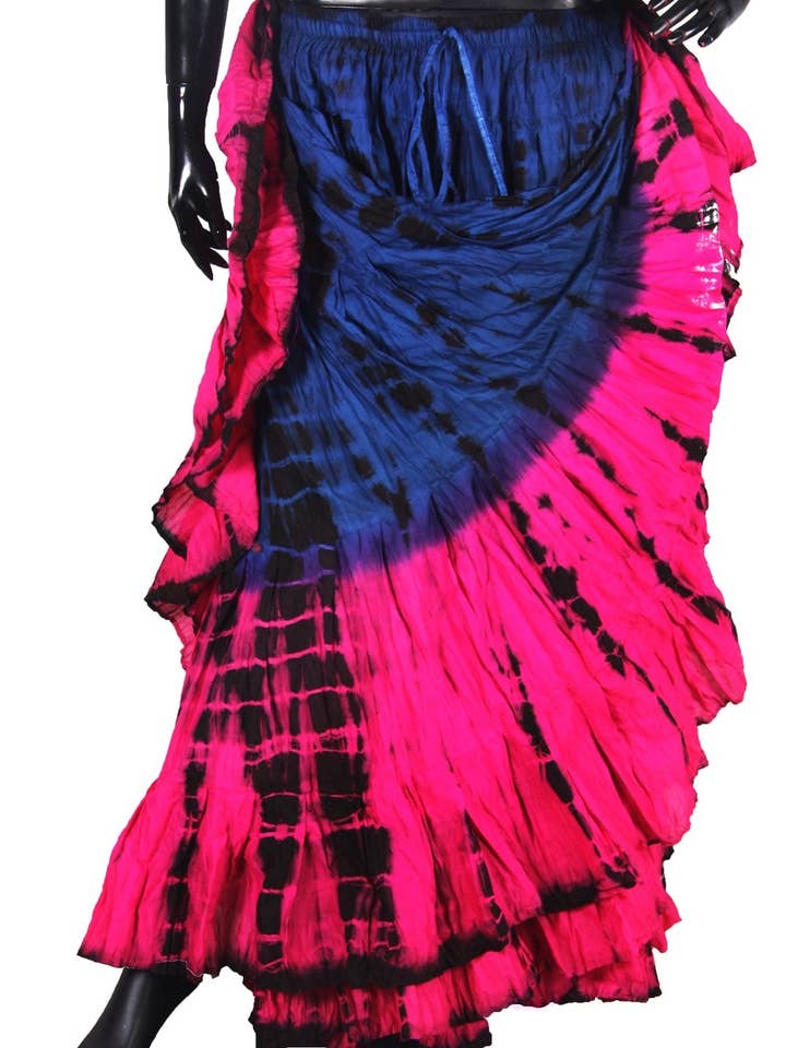 Tweekleurige tijgerstreep rok #1 2018 voor wholesale door Senoritas Tribal Designs