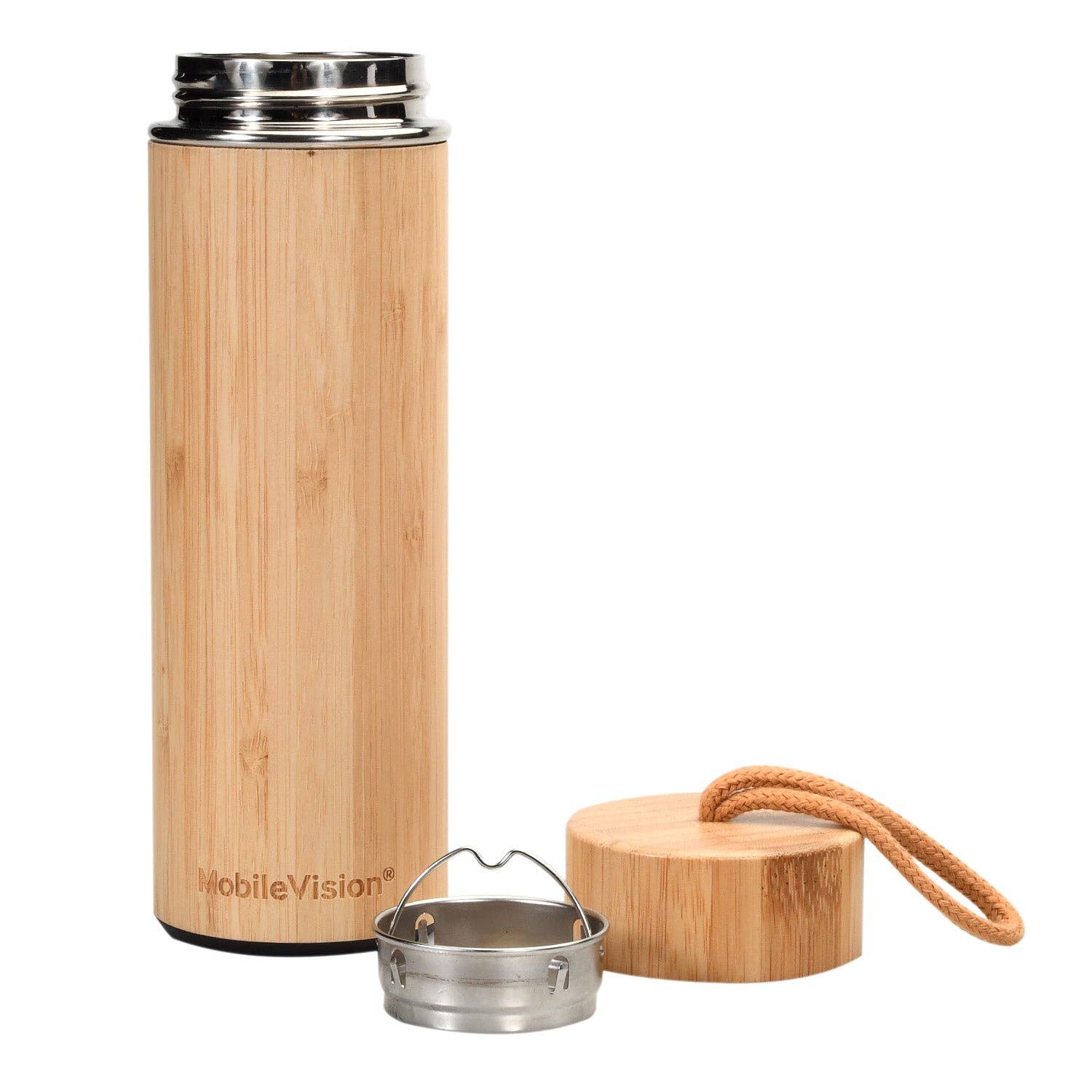 MobileVision – wholesale Water bottle – Bamboo Water Bottle 16 oz2